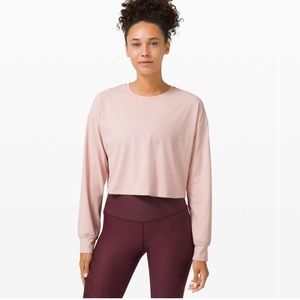 NWT Lululemon Muscle Love LS Misty Pink Size 0